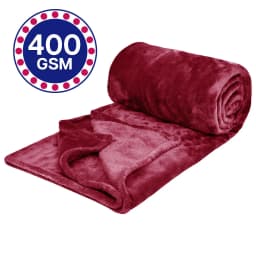 Fleece Blanket Solid Throw Blankets for Couch & Bed, Plush Cozy Fuzzy Blanket Super Soft & Warm Blankets for Fall and Winter