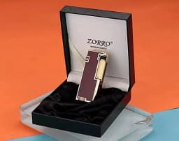 ZORRO Automatic Pop-up Fuel Lighter, Narrow Side Slip Grinding Wheel Ignition, Resin Craftsmanship, High-end Exquisite Gifts