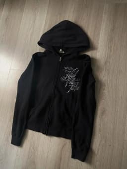 Mens Black Wing Pattern Zip Up Hoodie Street Style Trendy Young Stylish Casual Urban Hip Hop Cool Hooded Sweatshirt for Men