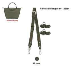 Leather bag shoulder strap for Longchamp pouch short handle small bag modification without punching strap bag accessories