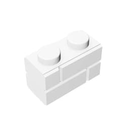 Gobricks GDS-631 Profile brick 1x2 single gro. compatible with lego 98283 children's DIY Educational Building Blocks Technical