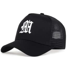 Unisex Personality M Letter Embroidery Baseball Net Caps Spring Summer Outdoor Adjustable Casual Hats Hip Hop Sunscreen Hat