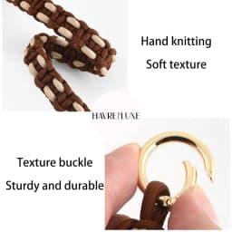 Woven Bag Shoulder Strap For LongchampS Hand Knitting Soft Texture Durable Fashion Good Quality Bag Modification Bag Accessories