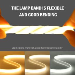 220V COB LED Strip Light With Switch/Dimmer Plug Super Bright 288LEDs/M IP65 3000K 4000K 6000K High Quality Indoor Outdoor Decor