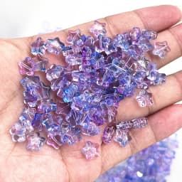 New 30pcs 8mm Five-pointed Star Matte Glass Beads Loose Spacer Beads for Jewelry Making DIY Handmade Bracelets Earrings