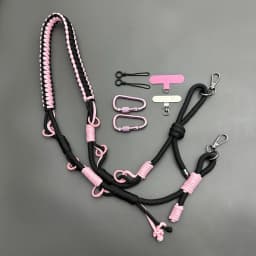 Multifunctional Hand-woven Phone Lanyard Adjustable Crossbody Strap Carabiner Decor Rope Camera Bag Replacement Shoulder Strap
