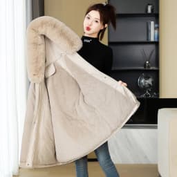 Women's down Cotton Jacket Short Thickened Winter New Style Fleece Lined Parka Korean Version Loose Cotton Coat