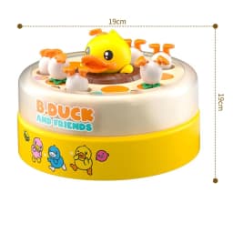Children Bouncing Yellow Duck Toy Children Bouncing Turntable Concentration Training Puzzle Parent Child Interaction Toy