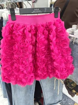 Solid Color Three-dimensional Rose Blossoms Short Skirts Women 2025 Sweet High Waist Elegant Skirt