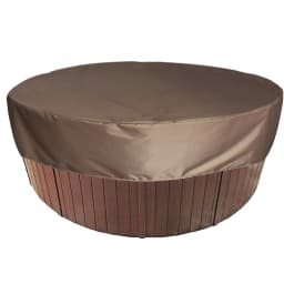Round Bathtub Cover Outdoor Anti-UV Protector Spa Hot Tub Dust Waterproof Covers Anti-UV Material  Waterproof Strong Durable