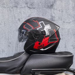 ORZ motorcycle helmet, half face, double mirror, all season men's and women's fashion, half helmet, all season universal