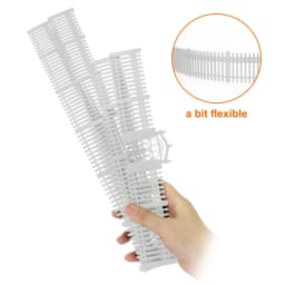 Eevemodel O HO N Scale Model Fences with Gates Building Wall for Model Trains Diorama Scene