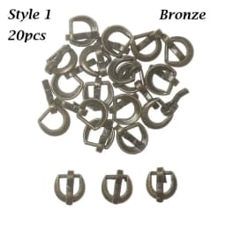 20PCS 4mm Mini Ultra-small Tri-glide Belt Buckle for Doll Bag Buckles DIY Stuffed Doll Buckle Shoes Clothes Sewing Accessories