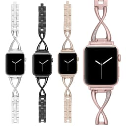 Women Diamond Strap For Apple Watch 12 11 10 9 SE3 46mm 42mm 41mm 45mm 44 40 38mm Stainless Steel Band iWatch Ultra 4 3 2 1 49mm