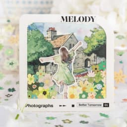 Journal GO 5cmx2m Small Flower Tale Tape Stickers for Collage Junk Journal Scrapbooking Decoration Tiny Floral Stickers