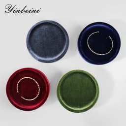 Yinbeini Premium Velvet Bracelet Display Tray Ring Bangle Placement Tray Jewelry Storage Tray TB004