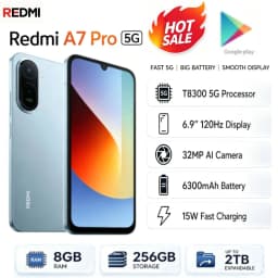 New Arrival 2026 Redmi A7Pro Global Version Unlocked Gaming Smartphone 8GB RAM 256GB ROM 6.9‑Inch FHD+ Full Display Helio G85