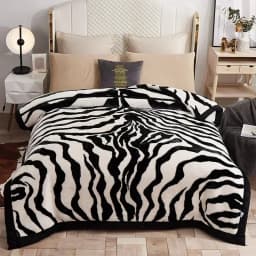 New Warm Weighted Blankets for Beds High End Thicken Warmth Raschel Blanket for Winter Autumn Double Side Plush Comforter Quilt