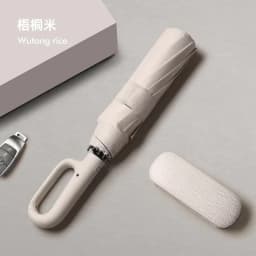Fully Automatic Umbrella for Men And Women with Ring Buckle Design Large Rib Strong Sunshade Double Umbrella Folding Compact