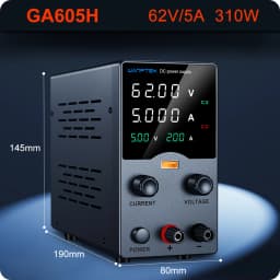 Wanptek Laboratory Power Supply 30V 5A 30V 10A 60V 5A 120V 3A  Adjustable with USB Output Display Lab Bench DC Power Supply