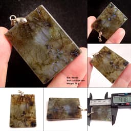 Stone Craft Natural Labradorite Raw Stone Polishing Geometric Shape Crystal Labradorite Pendent Exquisite Natural Training Stone