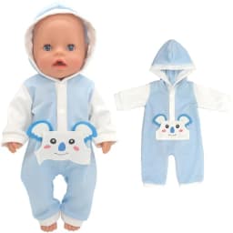 Doll Winter Clothes Fits for 17 Inch Baby Doll Kitty Outfit Set for 40cm Reborn Baby Doll Coat Hoodie Suit for Toy Wear