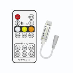 Dual Color LED 5V 12V 24V Dimmer RF Wireless Remote Control DC USB Plug 3 Pin 2700-6500K PWM Controller for CCT 5050 Strip Light