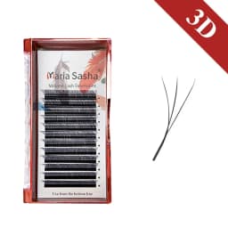 MARIA W Shape Eyelash Extensions 3D 4D 5D 6D 7D Premade Fans Speed Eyelash Extensions Natural Soft Light Full Dense