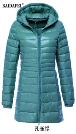 Oversized 7XL 8XL Plus Long Down Jacket Women Winter Ultra Light Down Jacket Women with Hooded Down Coat Female Big Size Coats