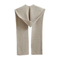 Autumn Winter Thickened One-Piece Scarf Hat 100% Merino Wool Knitted Frostproof Neck Protection Integrated Scarf Hat