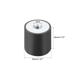M4/5/6/8/10 Female Thread Rubber Shock Absorber Anti Vibration Pad Rubber-Metal Silentblock Type DD Rubber Mount Flat Base Block