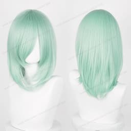 Anime 40cm Medium Basic Synthetic Bang Blond Cosplay Wig Black White Red Pink Green Brown Gold Blue Women Heat Resistant Hair