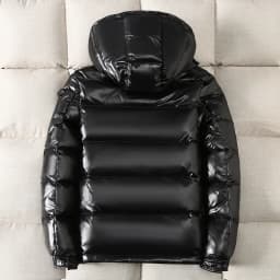 Man Jackets Shiny Buffer Bubble Thick Parka Short Winter Shiny Brand New Winter Fashion Clothing Hooded Male Quilted Padded Coat