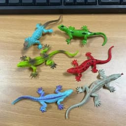 Creative Cartoon Cute Pets Hole Shoe Charms Accessories Shoe Buckle Simulated Lizard 3D Shoes Flower DIY Shoes Decorations