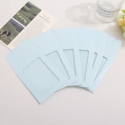 10pcs Paper Transparent Window Envelopes 8.5*11cm DIY Photo Card Frame Storage Holders for Jewelry Accessories Gift Packaging