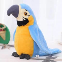 Cute Electric Talking Parrot Plush Toy Speaking Record Repeats Waving Wings Electroni Bird Stuffed Plush Toy As Gift For Kids