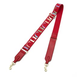 CH Wide Shoulder Bag Strap Set With Monogram Print Leather Accents And Heavy Duty Metal Hardware For Daily Use