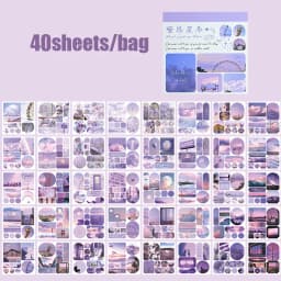 Mr Paper 40pcs/bag Crossroads Wind Series Landscape Theme Sticker Book Handbook Material Decoration DIY Phone Case Calendar