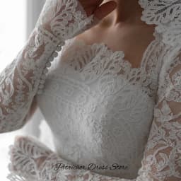 Modern Long Sleeves Customized Bridal Gowns Elegant Square Collar A-Line Wedding Dress Exquisite Appliques Lace Vestido De Novia