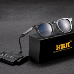 HBK Fashion Retro Men Sunglasses Classic Square Frame Design Sun Glasses Women Outdoor Travel Party Business Festival Gift