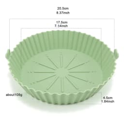 Air Fryer Baking Tray Reusable Silicone Baking Basket Grill Pan Food-Grade Safe Non-Stick Fryers Ovens Microwave Oven