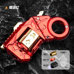 Mini Metal Multi Playability Ratchet Flip Antistress Toy Gun Ejection Shell EDC Stress Relief Fidget Spinner Fidgeting Toys Gift
