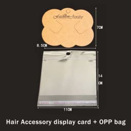 30-50sets Display Card with Opp Bags Transparent Self Adhesive Plastic Bag for Handmade Jewelry Necklace Bracelet Packaging