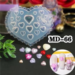 SNASAN Tiny Flower Heart Dolphin Gemstone Beauty Nail Art Resin Silicone Mould DIY Handmade Tool Small Beads Resin Silicone Mold