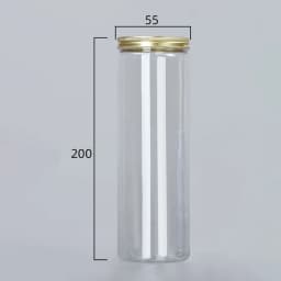 Transparent Sealing Jar With Aluminium Screw Lids Kitchen Organizer Storage Seal Tanks For Grain Tea Candy Cookie Jars