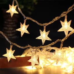 Indoor Star String Lights USB Operated Warm White Colorful LED Fairy Lamp for Christmas Wedding Party Bedroom Window Home Decor
