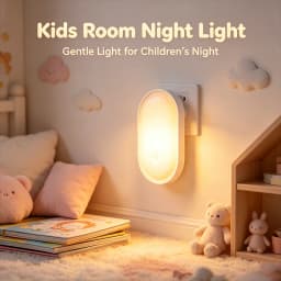 LED Night Light Wall Lamp EU Plug Light Control Induction Energy Saving Environmental Protection Bedroom Lamp Home Decor Q
