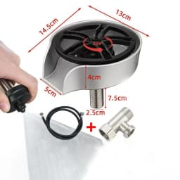 2in1 Glass Rinser For Kitchen Sink Pull Out Spray Head Automatic Rotating High-Pressure Press Cleaner Sink Bottle Cup Washer