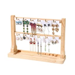 Jewelry Keychain Earrings Pendant Display Stand Solid Wood Trinket Hanger Hook Premium Sense Stall Store Counter