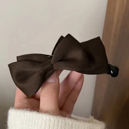 1/3pcs Simple Fabric Solid Color Bow Hair Clip for Woman Elegant Banana Clip Fashion Girl Ponytail Clip Hairpin Hair Accessories